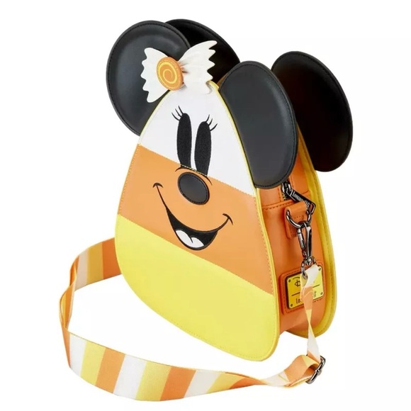 Loungefly Minnie and Mickey reversible candy corn crossbody bag! - Picture 3 of 5